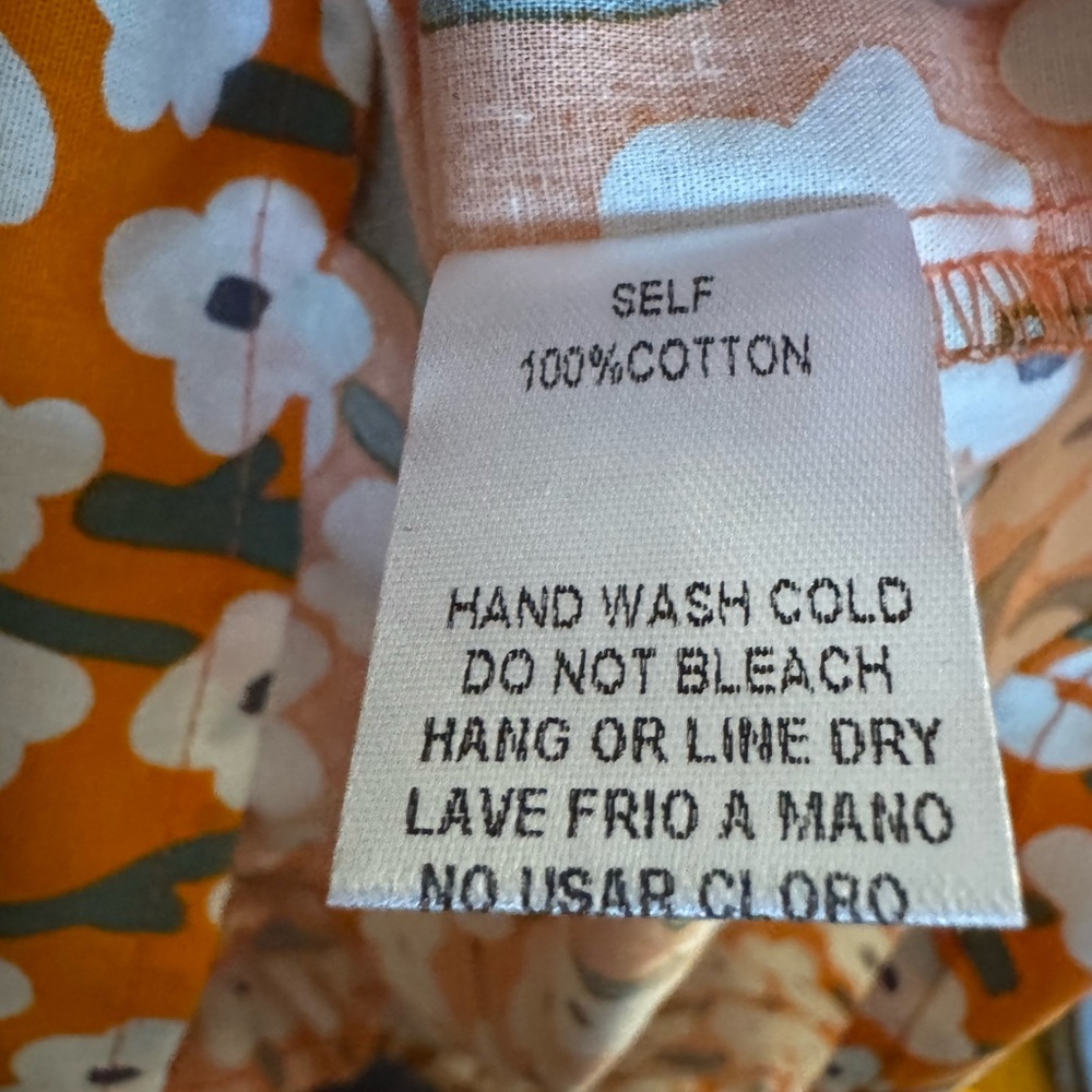 Easel NWT- Floral Golden YellowPuff Sleeve Dress - Picture 3 of 3